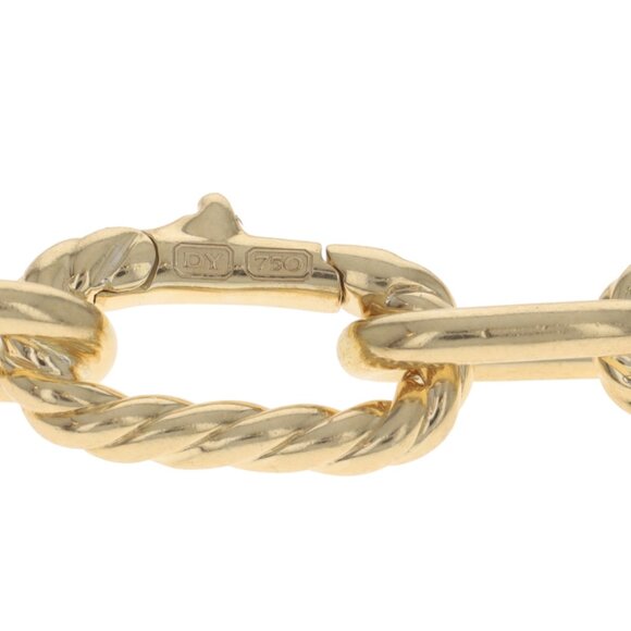 David Yurman Madison Chain 8.5mm Men's Size Large Bracelet 9 1/2" YellowGold 18k - Picture 5 of 6